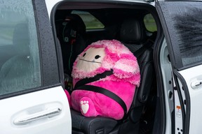 Squishmallow in the 2023 Toyota Sienna XSE