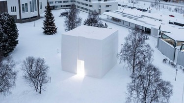 The Polestar Snow Space retail outlet in Finland
