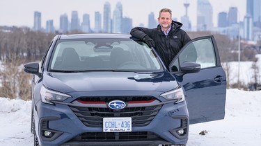 Brian Smith with the 2023 Subaru Legacy GT.