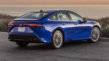 Toyota's Mirai is a hydrogen-powered vehicle that could be on the threshold of a new emission-free future with the advent of this technology.