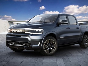 Ram 1500 REV front three-quarters