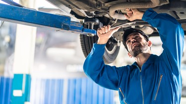 Servicing a vehicle is easier and safer on a hoist