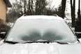Defrosting a car's windshield can be accelerated by folding both sun visors down to help slow hot air's escape toward the headliner