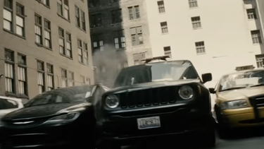 A Jeep Renegade in "Batman v. Superman"