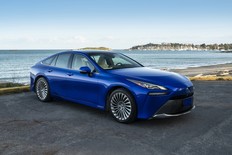 The second-generation Toyota Mirai gets a full redesign inside and out, along with a switch from front-wheel drive to rear-wheel drive, and a more efficient fuel cell stack powertrain.