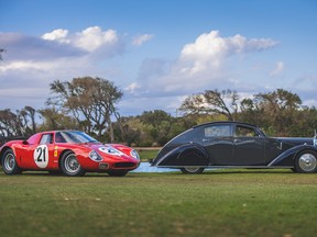 The 2023 Amelia Island Concours d'Elegance best-in-show winners, a 1935 Voisin and a 1964 Ferrari