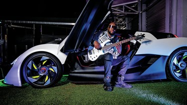 Wyclef Jean in the Attucks Apex AP0 at the 2023 Amelia Island Concours d'Elegance