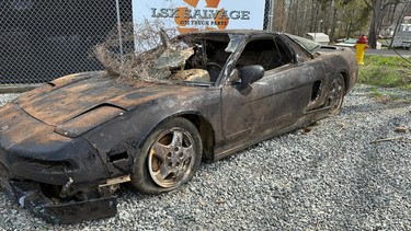 Acura NSX pulled out of river after 20 years