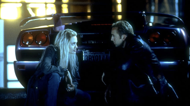 Angelina Jolie and Nicholas Cage prepare to steal a Lamborghini Diablo in "Gone in 60 Seconds" (2000)