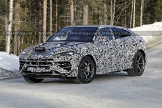 Lamborghini Urus plug-in hybrid spied cold weather testing