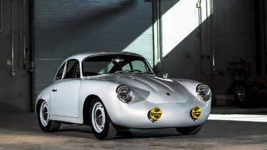 An electric Porsche 356, converted by North American Electric Vehicles