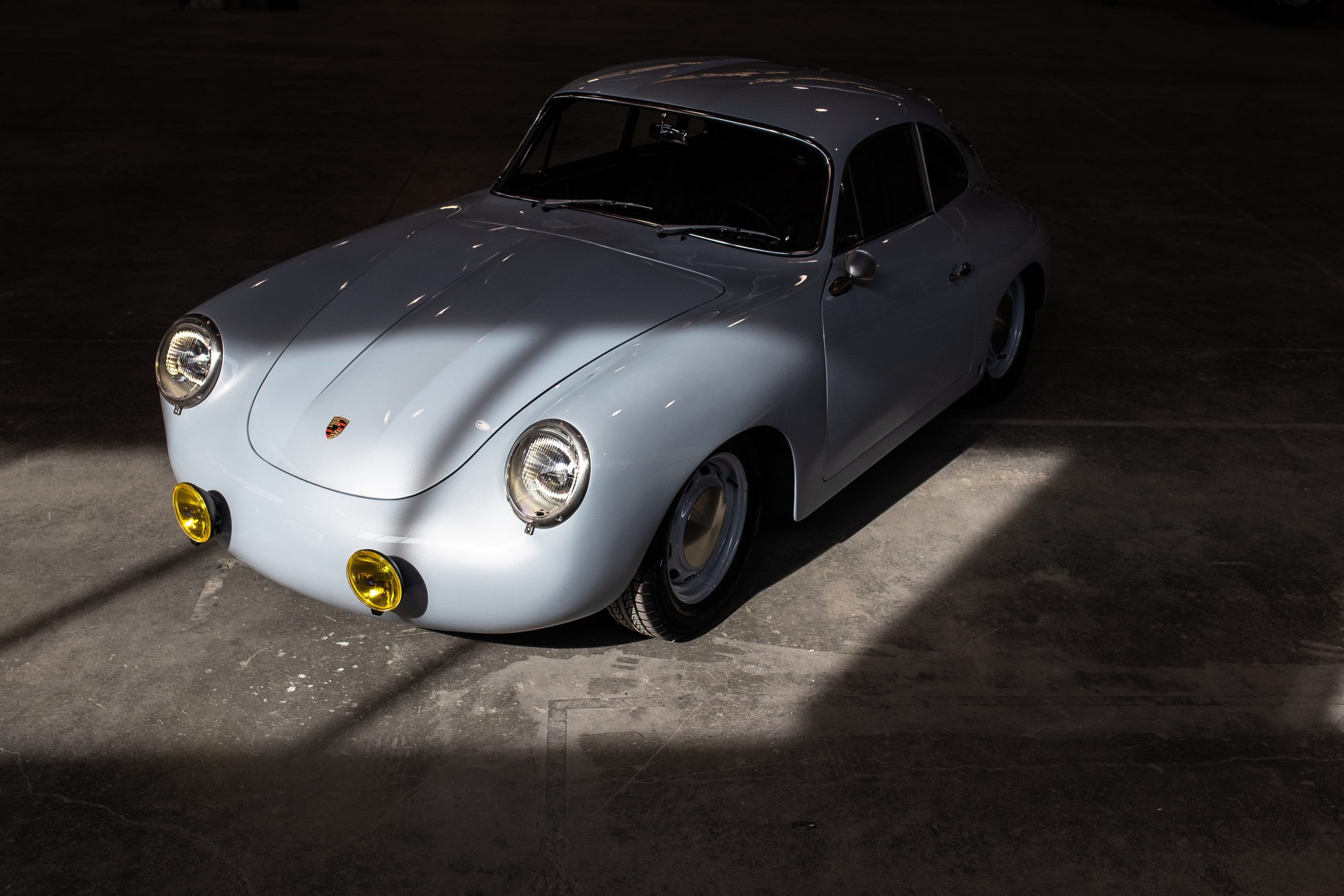 An electric Porsche 356, converted by North American Electric Vehicles