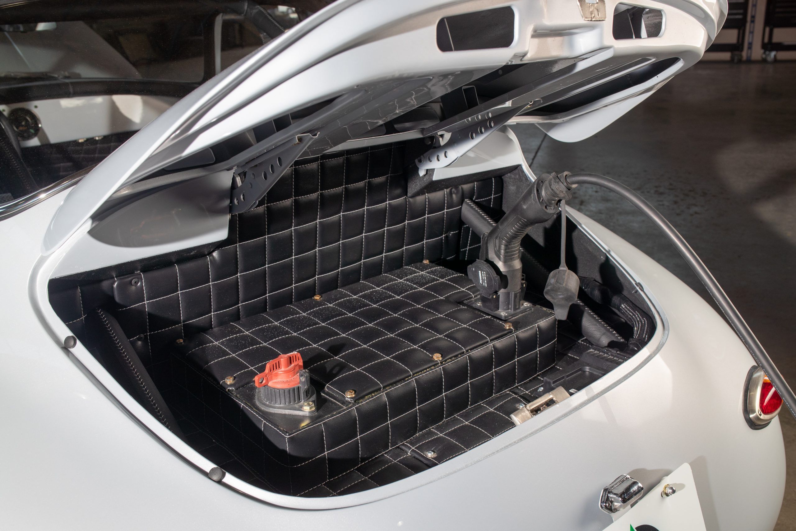 An electric Porsche 356, converted by North American Electric Vehicles