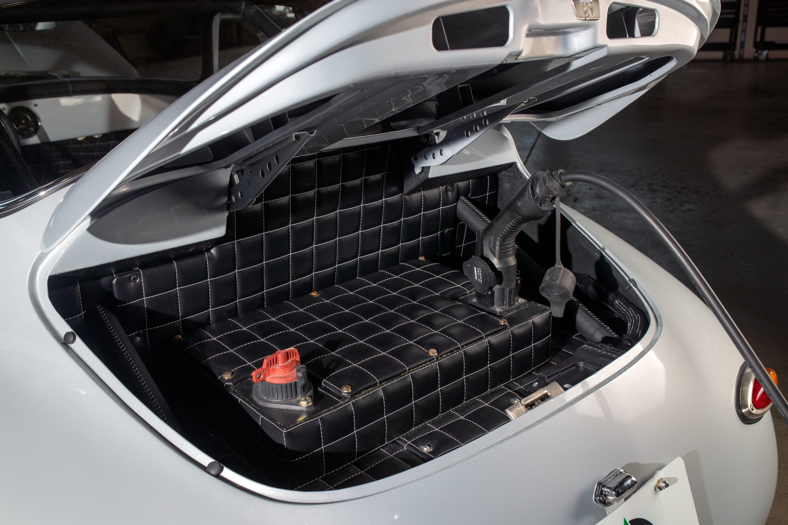 An electric Porsche 356, converted by North American Electric Vehicles