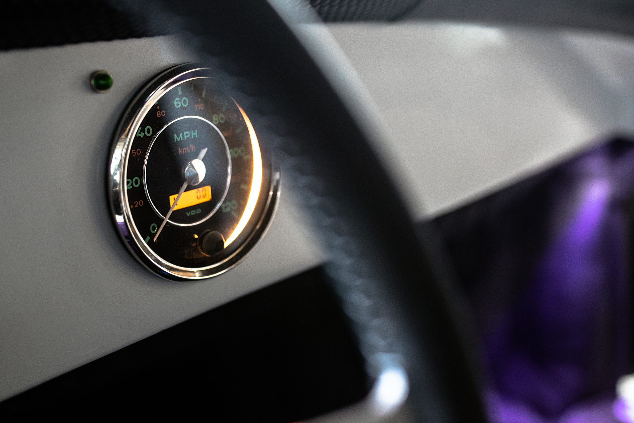 An electric Porsche 356, converted by North American Electric Vehicles