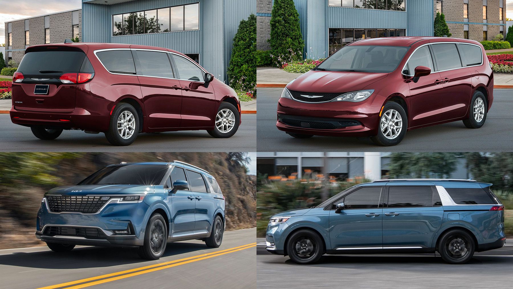 2023 Chrysler Grand Caravan or Kia Carnival | Minivan Comparison | Driving