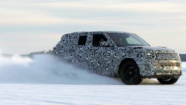 Screenshot from a teaser for the 2024 Range Rover Sport SV