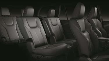 A teaser image of the 2024 Lexus TX three-row SUV