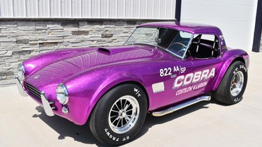 A reproduction 1963 Shelby Cobra Dragonsnake, sold in 2023 by Shelby American