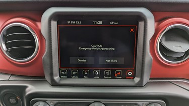 The HAAS-powered Emergency Vehicle Alert System (EVAS) system in a Jeep