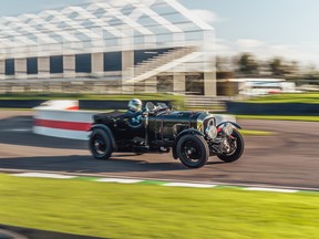 Bentley's Blower 'Car Zero' continuation car undergoing pre-race testing