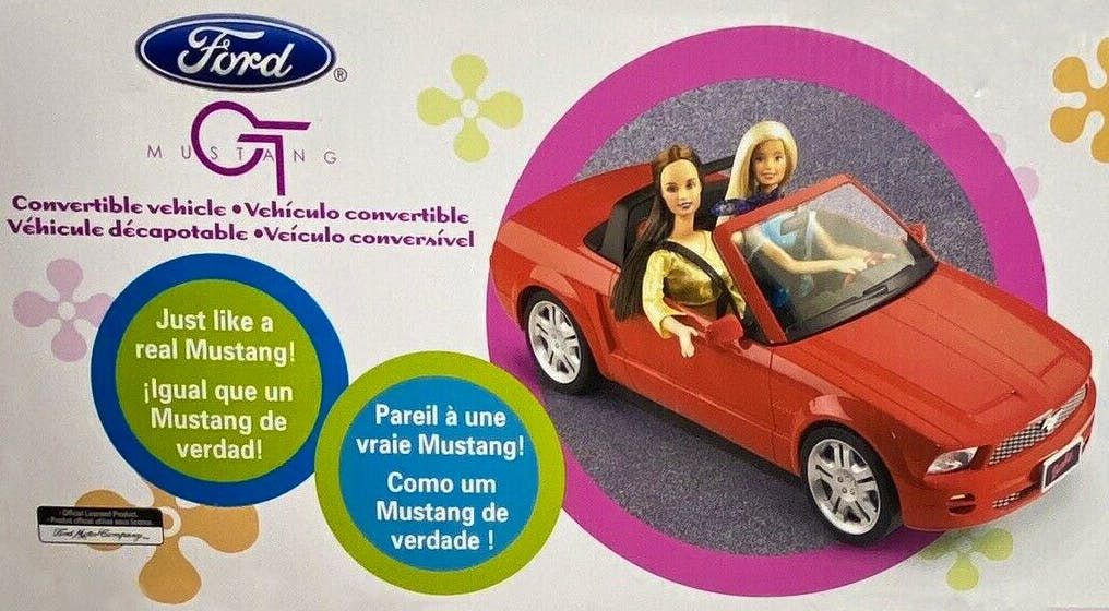 Barbie red convertible car on sale