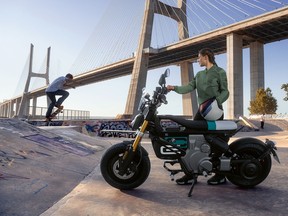 The new BMW CE 02 electric scooter
