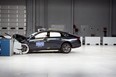 Honda Accord in an IIHS moderate front overlap crash test