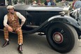 Jason Momoa and the 1929 Rolls-Royce Phantom II he had EV-converted by Electrogenic