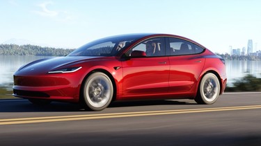 The refreshed Tesla Model 3