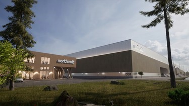 Northvolt's rendering of EV gigafactory in Quebec