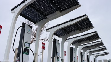 Electrify Canada's new charging station in Regina, Saskatchewan