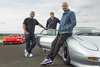 'Top Gear' presenters Chris Harris (left), Freddy Flintoff, and Paddy McGuinness