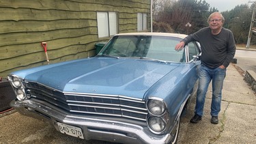 John Clarke with the 1967 Ford Galaxie his parents bought new 56 years ago.