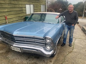John Clarke with the 1967 Ford Galaxie his parents bought new 56 years ago.