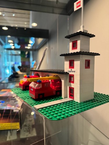 A LEGO fire station kit