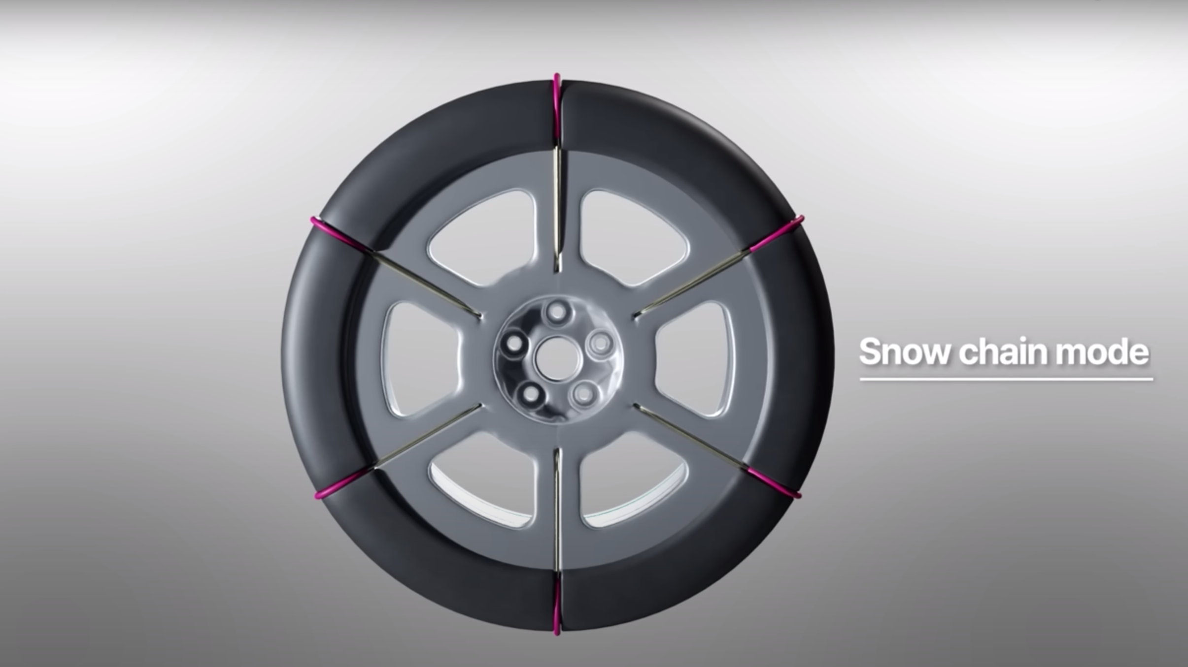 Hyundai's snow chain-integrated tire technology is winter-proof