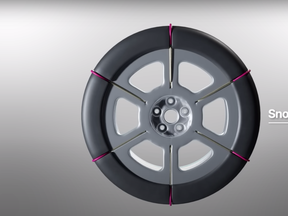 Hyundai's snow chain-integrated tire technology