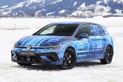 Volkswagen previews 2025 Golf R at ice race in Austria