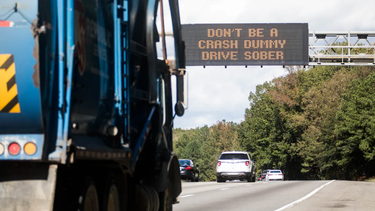 An amusing highway sign in Virginia