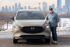 Ryan Heagy with the 2024 Mazda CX-5 in Calgary.