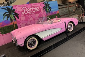 Billed as the 'Barbie car,' this is in fact just a 1957 Corvette painted Pink.