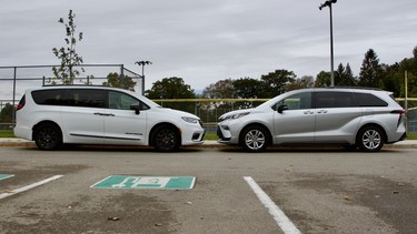 2023 Chrysler Pacifica and Toyota Sienna