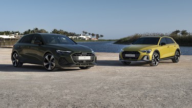 2025 Audi A3 Sportback (left) and A3 Allstreet