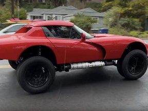 A lifted Dodge Viper by YouTuber SuperfastMatt