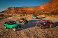 Jeep Willys Dispatcher Concept, Jeep Gladiator Rubicon High Top Concept, Jeep Vacationeer Concept, Jeep Low Down Concept