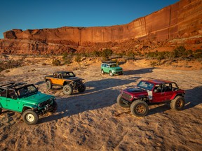 Jeep Willys Dispatcher Concept, Jeep Gladiator Rubicon High Top Concept, Jeep Vacationeer Concept, Jeep Low Down Concept