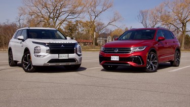 2024 Mitsubishi Outlander PHEV vs 2024 Volkswagen Tiguan