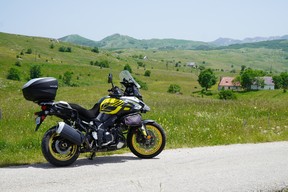 David Booth's Suzuki V-Strom 1000 in Montenegro