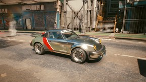 Set in Night City, the custom Porsche 930 Turbo belongs to the character Johnny Silverhand PHOTO by Cyberpunk 2077